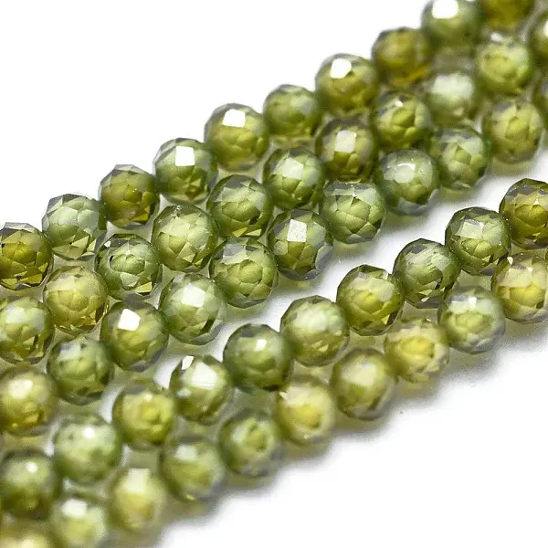 Cubic Zirconia Bead Strands