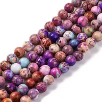 Dyed Natural Regalite/Imperial Jasper/Sea Sediment Jasper Beads Strands