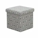 Skládací taburet, látka vzor, marlo