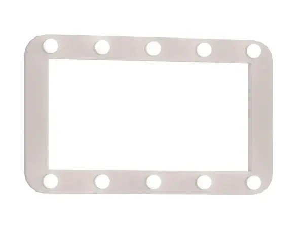 Závěsné zrcadlo s osvětlením viviana - bílá