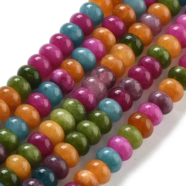 Natural White Jade Beads Strands