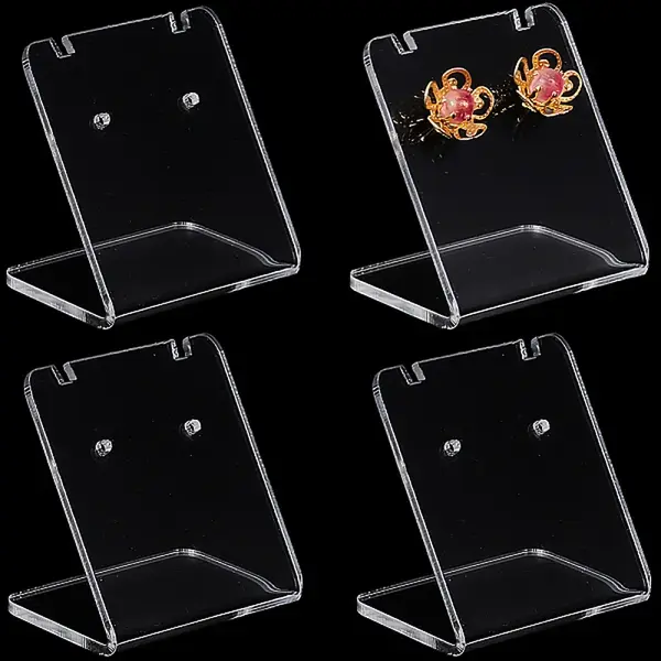 12Pcs Organic Glass Earring Display Stands