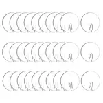 30Pcs Acrylic Blank Wine Glass Charms