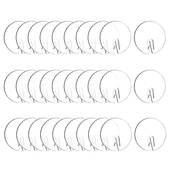 30Pcs Acrylic Blank Wine Glass Charms