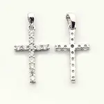 Brass Micro Pave Cubic Zirconia Pendants