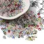 Transparent Colours Glass Round Beads