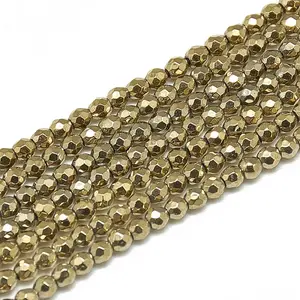 Electroplate Synthetic Hematite Beads Strands