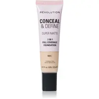 Revolution Conceal & Define matující make-up odstín F2NC 23 ml