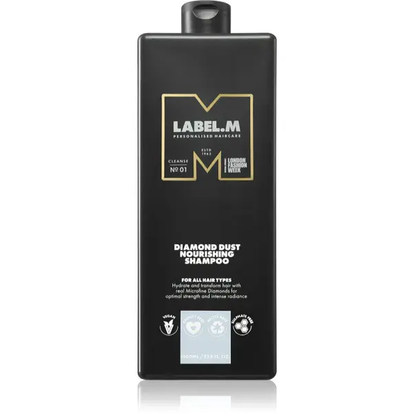 label.m Diamond Dust Nourishing Shampoo vyživující šampon pro všechny typy vlasů 1000 ml