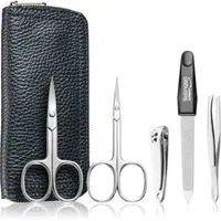 DuKaS Premium Line Solingen 1825 manikúrní set + kožené pouzdro pro muže