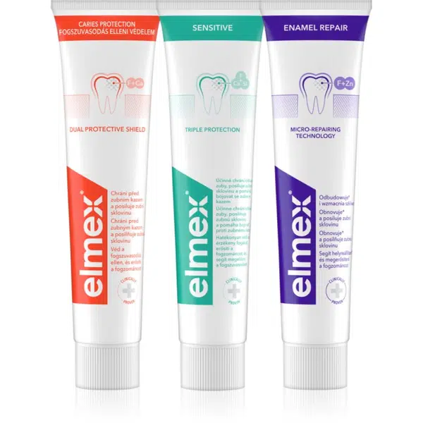 Elmex Mix Trio zubní pasta 3x75 ml