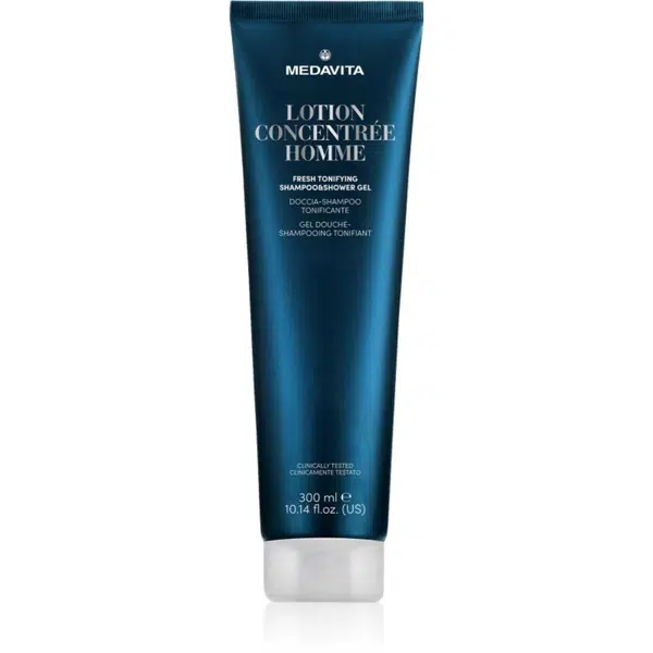 Medavita Lotion Concentree Homme Fresh Tonifying Shampoo & Shower Gel sprchový gel a šampon 2 v 1 300 ml