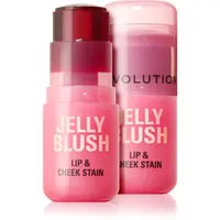 Revolution Jelly Blush tvářenka v tyčince na rty a tváře odstín Peach Orange 5.5 g