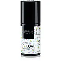 Gabriella Salvete GeLove One Step gelový lak na nehty s použitím UV/LED lampy se třpytkami odstín 36 Cheers 8 ml