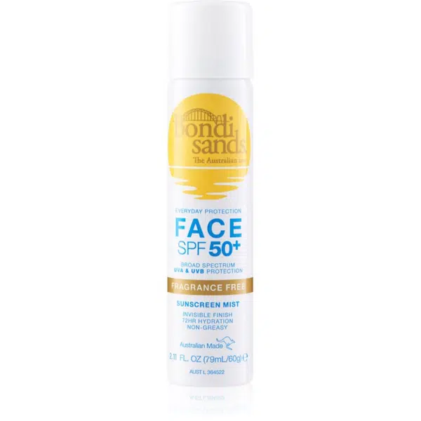 Bondi Sands SPF 50+ Face Fragrance Free ochranná mlha na obličej SPF 50+ 60 g