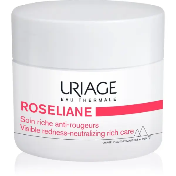 Uriage Roseliane Visible Redness-Neutralizing Rich Care zklidňující krém proti začervenání pleti 50 ml