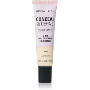 Revolution Conceal & Define matující make-up odstín F0.2N 23 ml