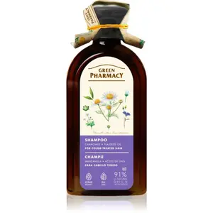 Green Pharmacy Chamomile & Linseed Oil Shampoo ošetrujúci šampón pre farbené vlasy 350 ml