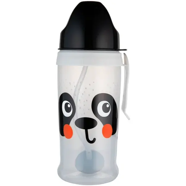 Canpol babies BabiesBoo Sport Cup športová fľaša s rúrkou so závažím Panda 350 ml