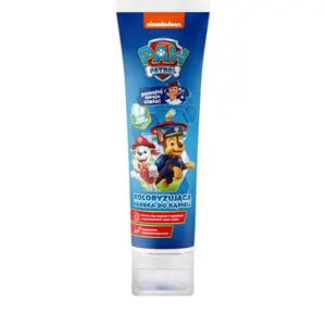 Nickelodeon Paw Patrol Coloring Bath Paint pena do kúpeľa Blue Bubble Gum 150 ml