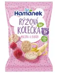 HAMÁNEK BIO Ryžové kolieska Malina&Banán 35 g