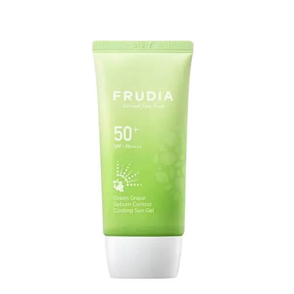 FRUDIA Green Grape Pore Control Hydratačný gél na opaľovanie pre mastnú a zmiešanú pleť SPF 50+ 50 g