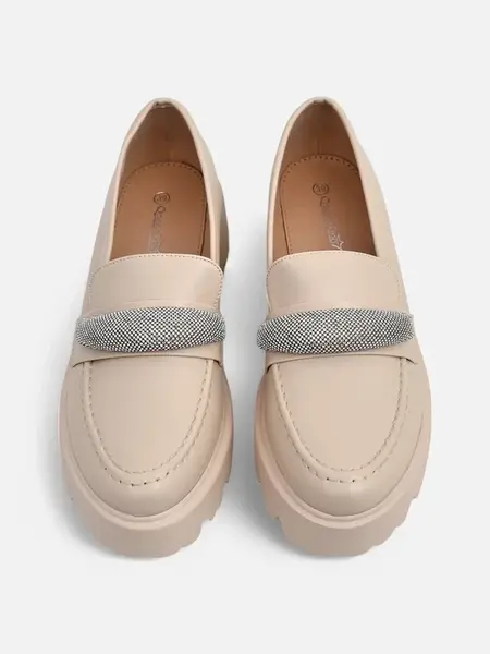 Resti Women's moccasins with zircons Emerne