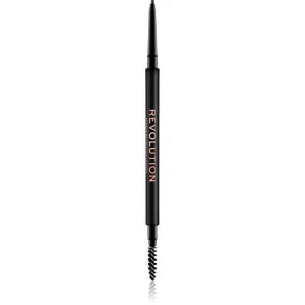Makeup Revolution Precise Brow Pencil precízna ceruzka na obočie s kefkou odtieň Medium Brown 0.05 g