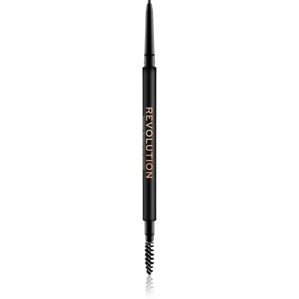 Revolution Precise Brow Pencil precízna ceruzka na obočie s kefkou odtieň Medium Brown 0.05 g