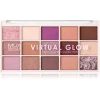 MUA Makeup Academy Eyeshadow Collection 15 Shade Palette paletka očných tieňov odtieň Virtual Glow 12 g
