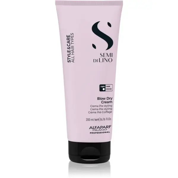 Alfaparf Milano Semi di Lino Style&Care Blow Dry Cream ochranný krém urýchľujúci fúkanie pre všetky typy vlasov 200 ml