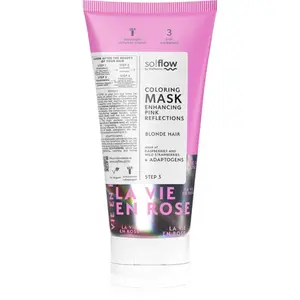 so!flow Coloring Mask Blonde Hair intenzívna farbiaca maska odtieň Pink 200 ml