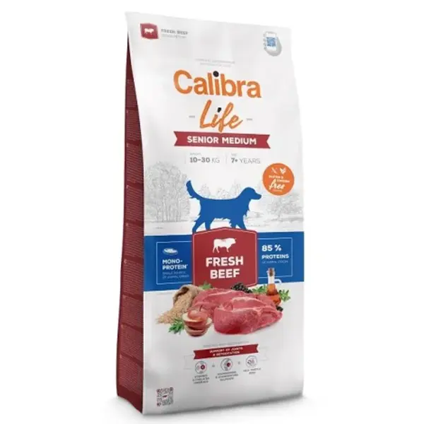 Calibra Dog Life Senior Medium Fresh Beef 2,5 kg | Granuly pre psov