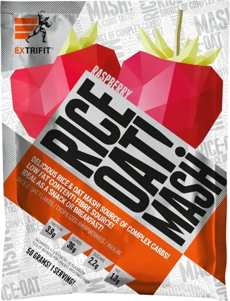 EXTRIFIT Ryžová ovsená kaša malina 50 g