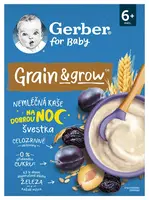 GERBER Nemliečna kaša pšenično-ovsená slivka 200 g