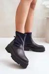Zazoo 2947 Dámské boty z přírodní kůže černé