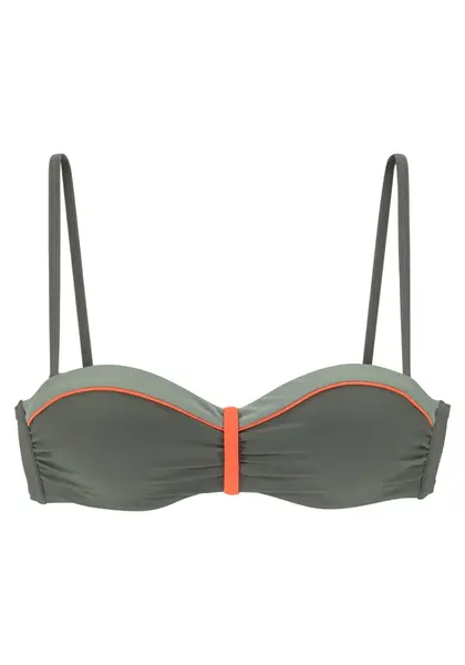LASCANA Podprsenka  olivová / oranžová
