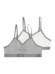Polo Ralph Lauren Podprsenka  sivá / sivá melírovaná / biela