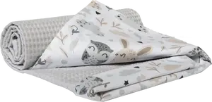 Medi Partners Blanket 75x100 cotton + cotton Waffle – Polana + gray waffle