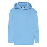 Blue children's sweatshirt Classic kangaroo Fruit of the Loom