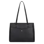 Dámska kožená kabelka Hexagona Samea - čierna