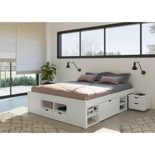 MID.YOU POSTEL S ÚLOŽNÝM PROSTOREM, bílá