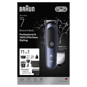 BRAUN Sada pro péči o tělo All-in-One Series 7, AIO7540, modrá