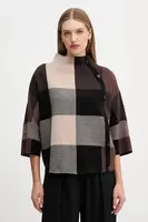 Svetr Joseph Ribkoff dámský, hnědá barva, s pologolfem, 254976