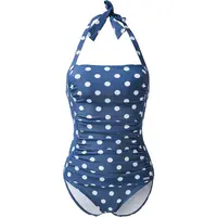LASCANA Jednodielne plavky 'Lissy'  modrá / biela