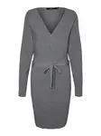 VERO MODA Pletené šaty  sivá melírovaná
