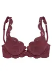 NUANCE Podprsenka  vínovo červená