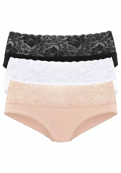 VIVANCE Nohavičky  telová / čierna / biela