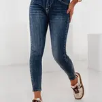 Spodnie damskie SLIMZOME jeansowe niebieskie Dstreet