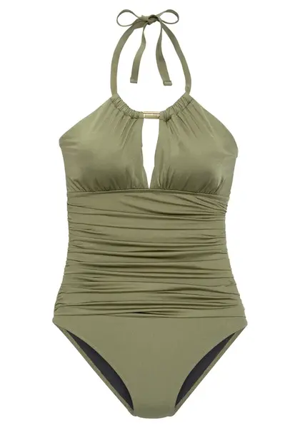 LASCANA Jednodielne plavky  olivová
